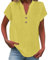 Solde+du+Jour Tee Shirt Femme Col V Coton Chemisier Dentelle Chic Blouse Petite Enfance Chemise Slim Fit Manche Bouffante T Imprimé Courte Rose Pale Noir Blanche Shirts Jaune