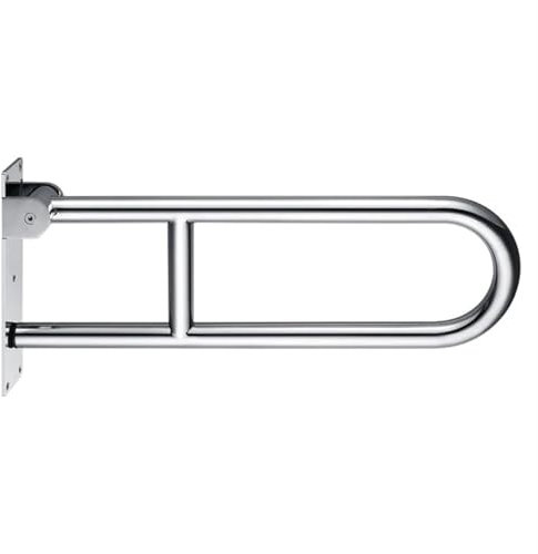 Barre d'Appui Pliable pour Toilettes Barre d'appui pliante robuste en acier inoxydable SUS 304 for toilettes, for personnes âgées handicapées, accoudoir de toilette, barre d'appui, barres de poignée d