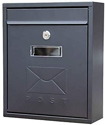 NZPOST Briefkasten, Aufbewahrungsglas, Briefkasten zur Wandmontage, für den Außenbereich, einfacher Briefkasten im europäischen Stil, Kleiner Posteingang, 10 x 3,7 x 12 Zoll