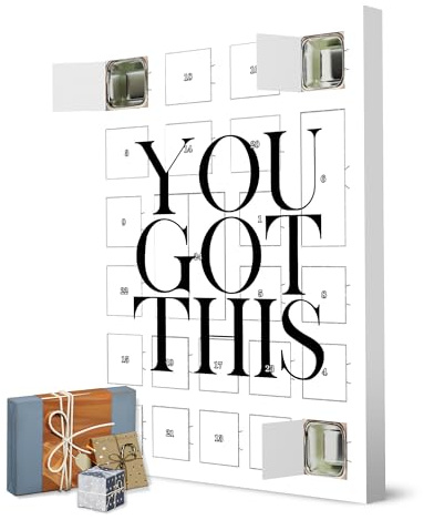 Adventskalender zum Selbstbefüllen You got this Typo artboxONE Adventskalender Typografie
