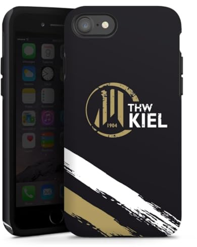 Panzer Handyhülle kompatibel mit Apple iPhone SE (2020) robuste Outdoor Hülle Schutzhülle matt THW Kiel Logo Handball