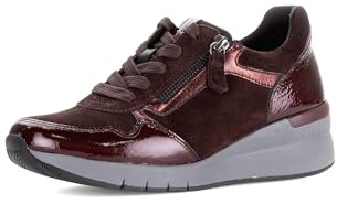 Gabor Damen Low-Top Sneaker, Frauen Sneaker,Tritt-fest,vegan,Wasser-dicht,Rose,gemuetlich,weiblich,stilvoll,heiss,Merlot/Bordo,43 EU / 9 UK