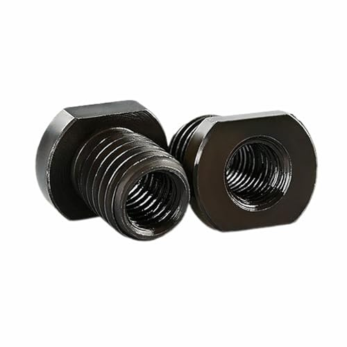 2Pcs Polisher Adaptor, Connecting Rotary Tool Angle Grinder Attachment Adapter Black for Metalworking Woodworking Stone Polishing (M10 to M14)