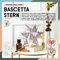 folia 406/1515 - Bastelset Bascetta Stern Winterornament weiß/kupfer, 32 Blatt, 15 x 15 cm, fertige Größe des Papiersterns ca. 20 cm, mit ausführlicher Anleitung - ideal zur zeitlosen Dekoration
