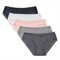 KNITLORD Lot de 5 culottes bikini douces en coton ou viscose de bambou avec bordure en dentelle pour femme, Lot de 5 dentelles de bambou, Large