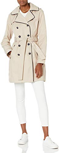 GUESS Damen Ladies Double Breasted Floral Print Trenchcoat Trenchcoat