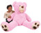 bananair Orsacchiotto Gigante XXL, Teddy Bear Orso Enorme Giocattolo Regalo Regalo Compleanno Natale Bambino Feste (Rosa, 160 cm)