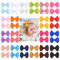 Jollybows Lot de 40 mini barrettes à cheveux en ruban gros-grain de 4,5 cm pour bébé fille