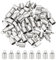 UNICRAFTALE 50 STK Barrel Endkappen Armband Kabelenden 5 mm Innendurchmesser Glatte Endkappen Edelstahl Terminatoren Kabel Armband Verschlüsse Für Schmuckherstellungs
