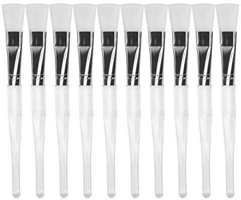10 Stück Gesichtsmaske Pinsel, Maskenpinsel Gesicht Set, Feinfaser Haar Gesichtsmaske Pinsel Weiche DIY Gesichtsmaske Pinsel Skin Cares Tool