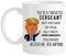 Fonhark - Lustige Trump Sergeant Tasse, Polizistin, lustige Tasse für Cops, 325 ml, Kaffeetasse/Tasse, weiß