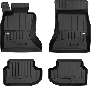 IMJ-Global Gummi-Autofußmatten ProLine 3D passgenau kompatibel mit BMW 5er F10 2013-2017, komplettes Set Autofußmatten zur Verbesserung von Optik und Sportlichkeit, Premium-Matte aus langlebigem TPE