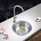 Évier Cuisine 1 Bac, Évier encastrable en Acier Inoxydable, evier inox Lavabo+Kit de Vidage, Évier Inoxydable pour Cuisines et Salles de Bain avec Crépine. (41 * 41 * 20cm Ronde)