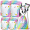 Protezioni Set per Bambini, 6 in 1 Protettivi Kit per Bambini Regolabile Ginocchiere Set di Gomitiere Sportivi per Skateboard Pattini Scooter Monopattino e Altri Sport Estermi 3-8Anni