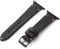 MANUFAKTURWERK Armband ST. Pauli | kompatibel mit Apple Watch 1-9, SE | Leder | für Damen und Herren | Sport | Schwarz, Größe:M (Standard). 38 mm / 40 mm / 41 mm, Farbe:Space Grau Aluminium