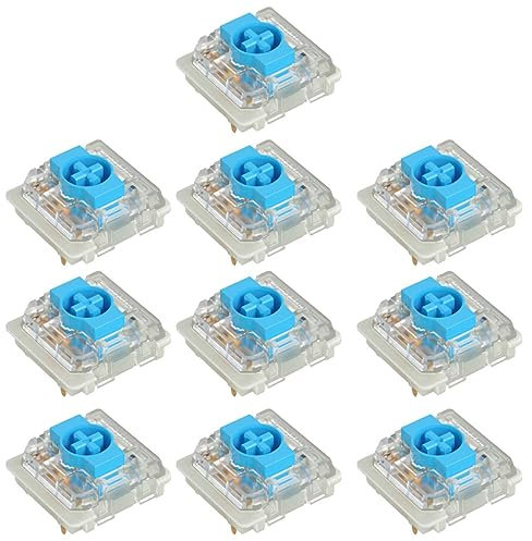 Saiyana Gateron 2.0 Low Profile Mechanical Switches KS-33 Blue 3Pins for Customized PC Keyboards