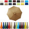 2 m, 2,3 m, 2,5 m, 2,7 m, 3,0 m - Housse de rechange pour parasol de terrasse, 6/8 baleines - Housse en tissu - Auvent de rechange pour parasol déporté, cour, jardin, kaki, 3.0m-8 Streben