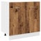 vidaXL Spülenunterschrank Lyon Altholz-Optik 80x46x81,5 cm Holzwerkstoff