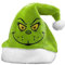 HGWOPGASD Nikolausmütze Erwachsene Grinch Mütze Weihnachten Mütze Mütze Mit Zipfel, Zipfelmütze Weihnachtsmütze Für Erwachsene Weihnachtsmütze Erwachsene Mini Partyhüte Weihnachtsmütze Christmas
