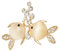 VALICLUD Strass Brosche Fisch Brosche Damen Tier Damen Brustnadel Golden