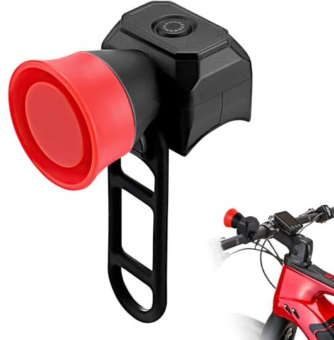Campanello Bici 120 dB,Clacson Bici Impermeabile IPX4,Campanello bici elettrico MTB,Clacson Elettronico 5 Modalità Campanello, per Manubri da 22.2-32mm per Mtb, Bici da Corsa, Scooter