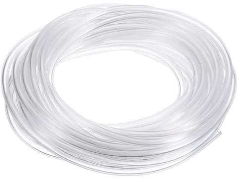 QUARKZMAN PVC Schlauch 1.2mm ID x 2.7mm OD (4 Meter) - Aquarium Schläuche - Gummischlauch Bierschlauch flexibel, lebensmitteltauglich & transparent für Trinkwasser, Haushalt und Industrie