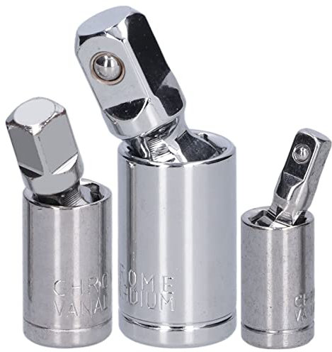 RASTKY 3 Pièces Douille Commune, 3 Pièces A 1 2 3 8 4 Cliquet un Ensemble d'outils de Conversion en Acier pour les Attaches d'accès à clé à Cliquet