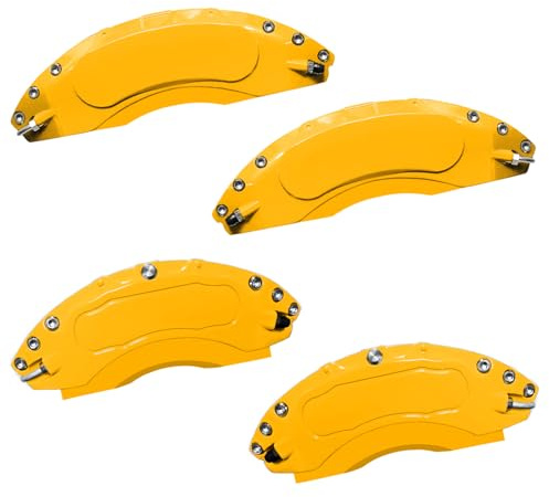 AOOA Yellow Caliper Covers Disc Brake Caliper Covers Caliper Paint Fit for KIA Telluride 2020-2025（front and rear）