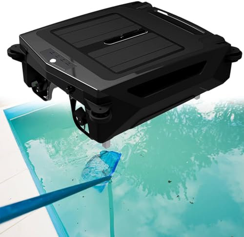 Beachtiful (Mise à Niveau 2025) Écumeur de Piscine Robotisé à énergie Solaire, Deux Modes de Charge, Surface Toute la Journée, idéal pour Tous Les Types de Piscines