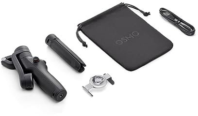 JYJYGDM Pièces de Drone for DJI Osmo Mobile 6 Smartphone Gimbal Stabilisateur 3 Axes Mobile Phone Gimbal(Standard Slate Gray)