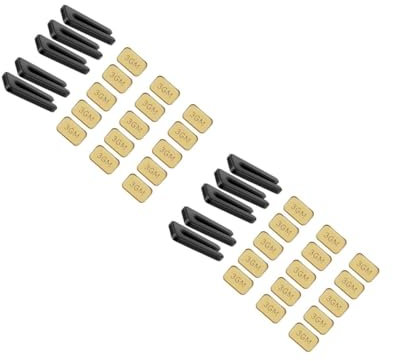 Uonlytech 10 Sets Ceiling Fan Balance Weights Kit of Weights Clips for Ceiling Fan Balancing Durable Material Easy to Install