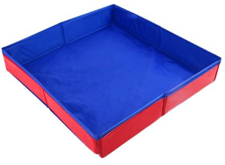 KiBcsLic Sabbiera per Bambini, Liscia, Portatile, Facile da Trasportare, Pieghevole,