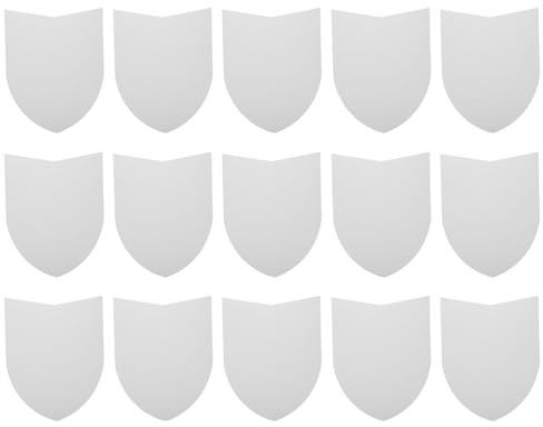 DECHOUS 15Pcs Blank Paper Shields: DIY Crafts Cardboard Shields to Decorate for Children, Knight Play, Castle Activities, Party Decoration, 16.5X 13 Inch
