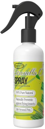 Natural Citronella Spray – Plant-Based Insect Repellent & Outdoor Freshener – Long-Lasting Protection for Home, Garden, Camping & Pets – Eco-Friendly, Non-Toxic Formula (250ml)