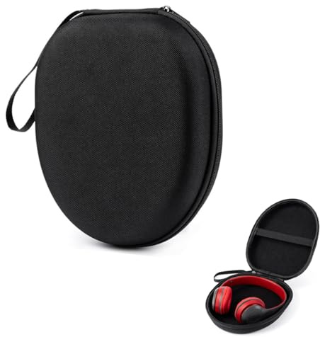Custodia Cuffie Bluetooth, Custodia Cuffie, Per Un Facile Trasporto In Viaggio, Si Adatta Alla Maggior Parte Delle Cuffie Bluetooth, 22 * 19 * 6 cm, Nero