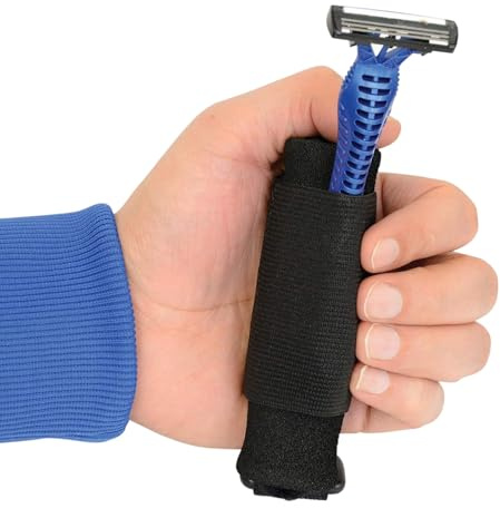 Bexdug Sangle Réglable pour Ustensiles de Table - Maintien de Couvert Sécurisé | Aide à la Préhension Anti-Dérapante pour Manger Écrire et Activités Quotidiennes