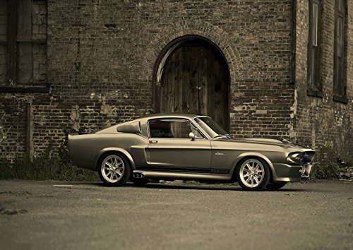 Poster Ford Mustang Shelby GT 500 Eleanor 1967 Wand Kunst