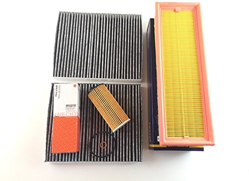 Filter Kit Inspektionsset Ölfilter Luftfilter 2x Aktivkohlefilter 5er F10 F11 518d nur 110 KW / 150 PS & 520d nur 140 KW / 190 PS