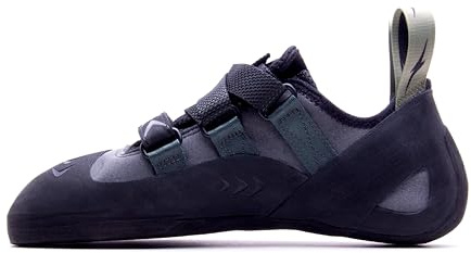 EVOLV Kronos Rock Climbing Shoe for Intermediate Indoor & Outdoor Climbing - Black/Olive - 10.5
