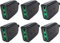 EXTRASTAR Presa Volante,presa salvaspazio Corner,2P+T,16A,230V,Nero,6 pezzi.