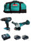 MAKITA Kit MK205 (Taladro Percutor DHP482 + Mini-Amoladora DGA504 + 2 Baterías de 5,0 Ah + Cargador + LXT600)