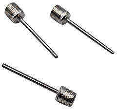 Lot de 3 adaptateurs d'aiguille de gonflage américains en métal pour le sport, le football, le basket-ball, le ballon de football, facile à utiliser