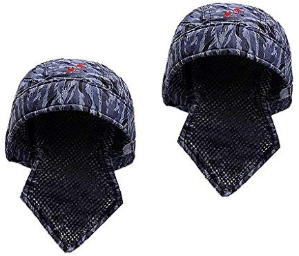 N-K 2 unidades de protección azul para soldar, tipo bandana, gorra de soldadura, duradera y útil, diseño práctico y duradero
