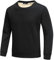 Jamron Herren Winter Warme Rundhalsausschnitt Sherpa Fleece Gefütterte Pullover Tops Sweatshirts Schwarz S