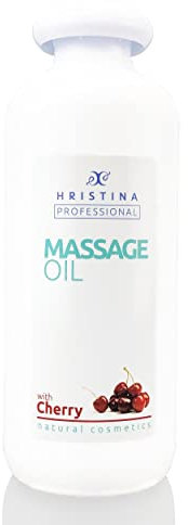 Massageöl zum Entspannen, Massieren von Gelenkschmerzen, Körpermassage, Hautpflege | Kirsch-Massageöl mit Traubenkern-, Sesam- und Mandelöl | Sinnliches Massagelotion Feuchtigkeitsspendend, 500ml