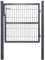 Jopassy Gartentor, 100x100cm (L x H) Gartentür Zauntür Hoftor mit Schloss, Türklinke und 3 Schlüssel, Robust und langlebig, Gartenpforte Einfahrtstor Hoftür, Anthrazit