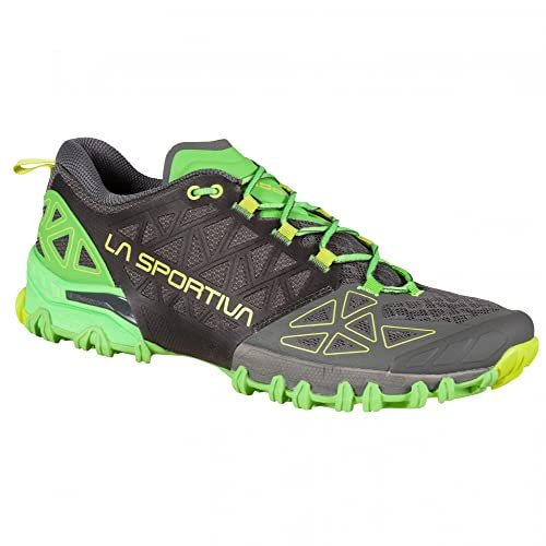 LA SPORTIVA M Bushido Ii Grün-Schwarz - Technischer komfortabler Herren Berglaufschuh, Größe EU 44.5 - Farbe Metal - FLA