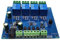 MATTRESS 4-Wege-Relaismodul, 7-24 V, Relaismodul-Schalter, RS485/TTL-Eingang und Ausgang mit Rücklaufschutz, Modbus RTU, Blau