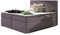 ALTDECOR Boxspringbett mit H3-Matratze (20 cm hoch) mit Bonellfederung + PUR, Topper (5 cm hoch), Polsterbett mit Kopfteil und Bettkasten Florella 160x200 - Lila - Soro 65