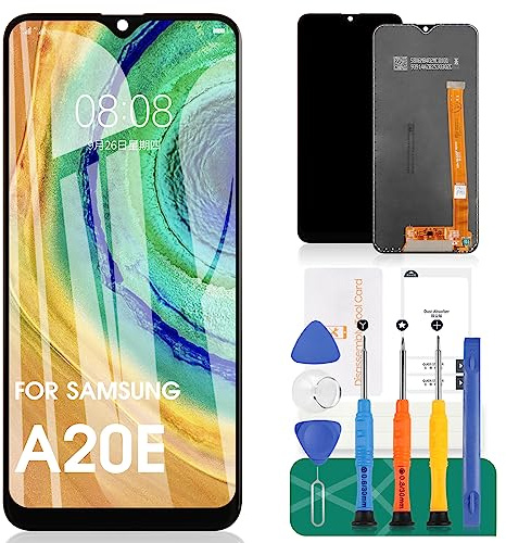 SRJTEK Für Samsung Galaxy A20e Bildschirm Ersatz für Samsung Galaxy A10e LCD-Display für Samsung Galaxy A20e Touchscreen Digitizer Montagesets SM-A202F, A202K, A102U (schwarz)